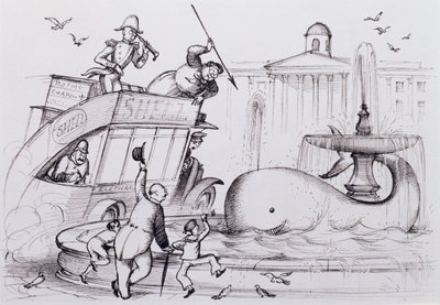 A Whale in Trafalgar Square by Rex Whistler